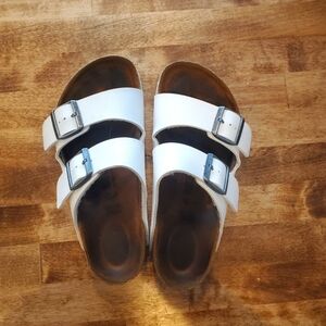 Birkenstock white sandals 37